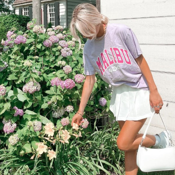 Orchid Purple Malibu California Hibiscus T-Shirt.