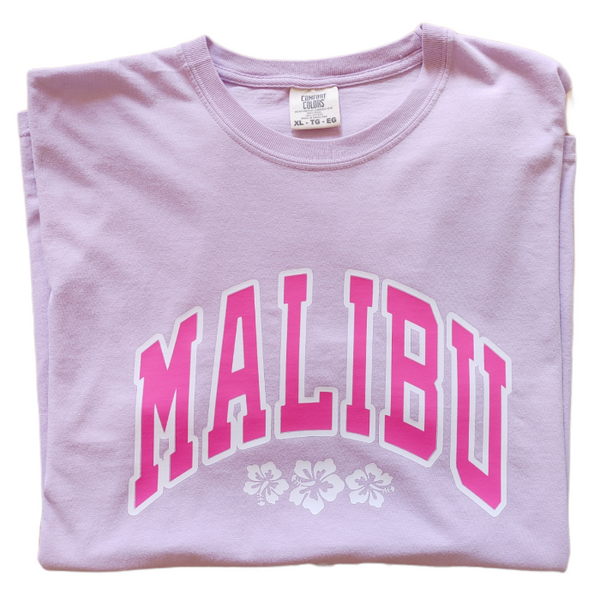Orchid Purple Malibu California Hibiscus T-Shirt.