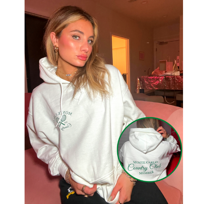 Shop the Preppy Monte Carlo Country Club Hoodie Smile Soul Threads