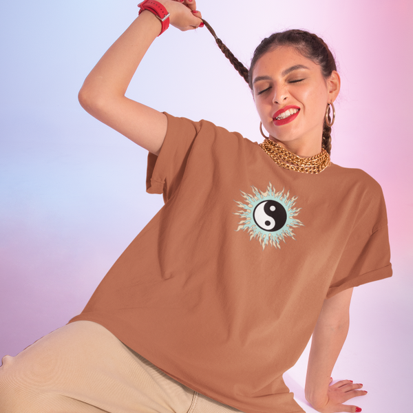 Yin Yang Ring of Fire Graphic T-Shirt.