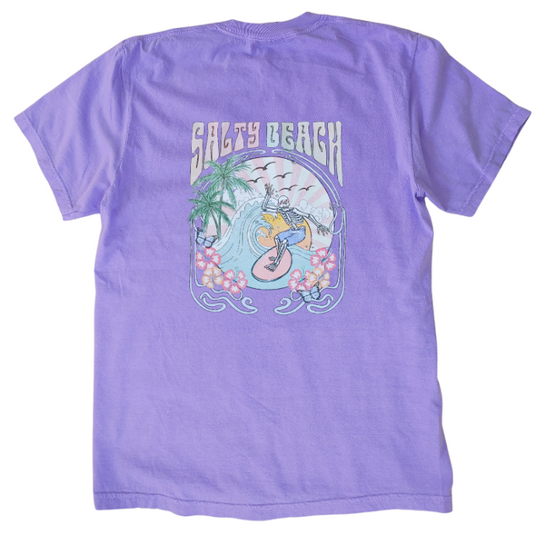 salty beach surf t-shirt