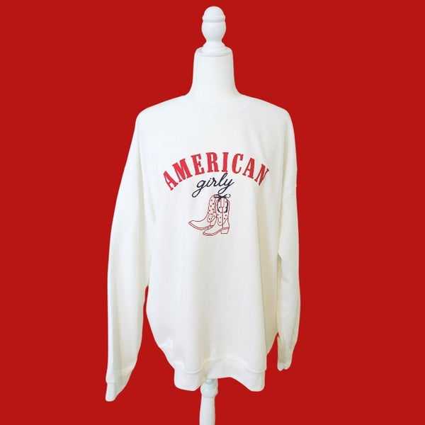 american girly sweatshirt