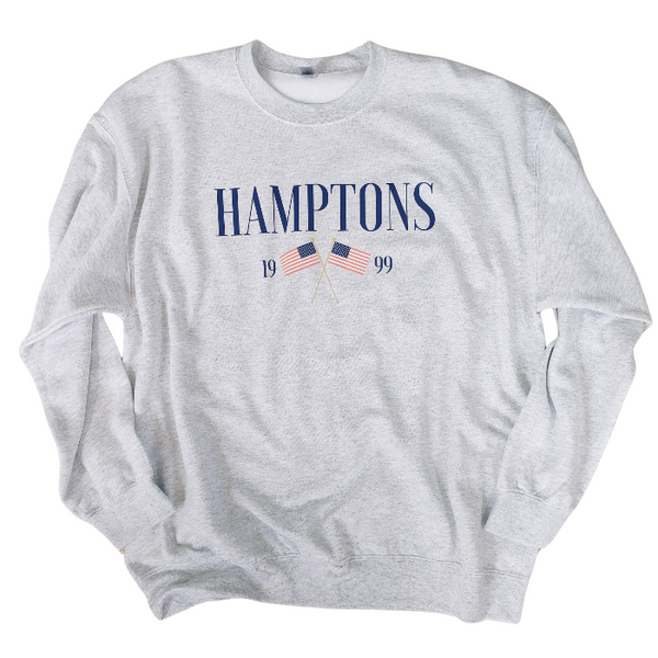 hamptons American flag sweatshirt