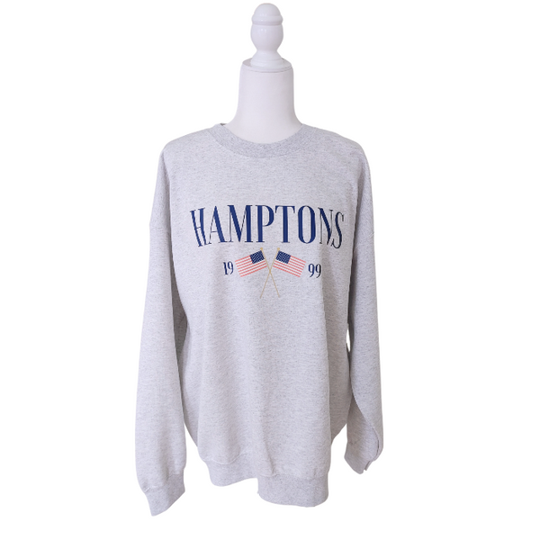 hamptons American flag sweatshirt