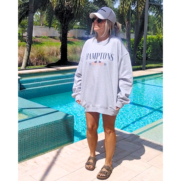 hamptons American flag sweatshirt