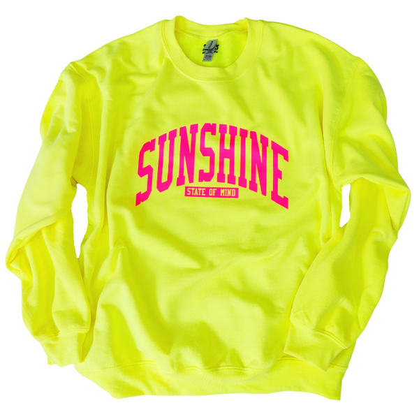 neon sunshine state of mind sweatshirt