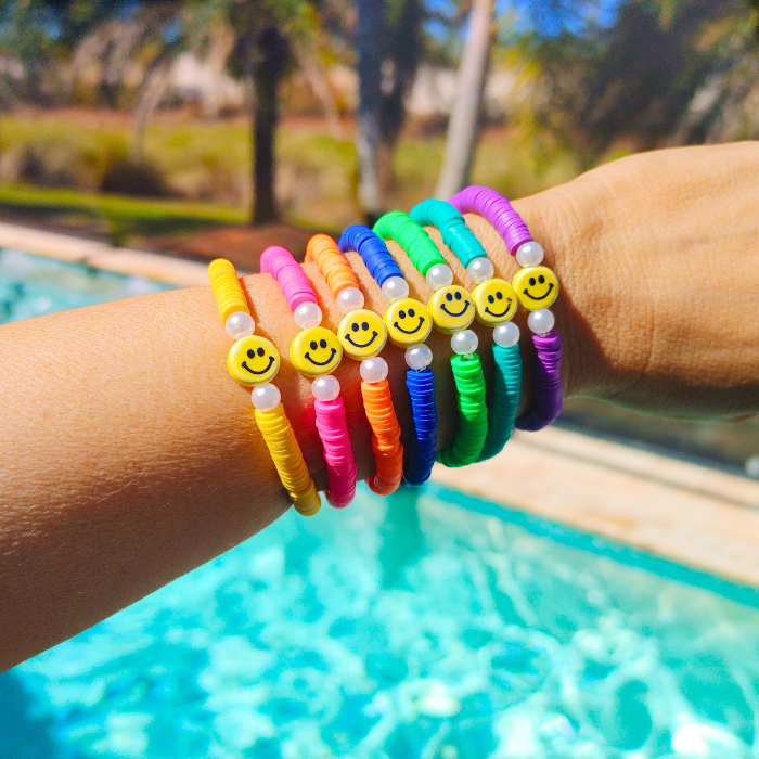 Shop the Smile Clay Beaded Bracelets | Smile & Soul Threads
