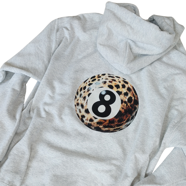 leopard 8 ball hoodie