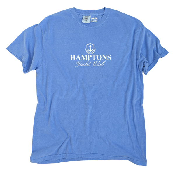 Preppy Flo Blue Hamptons Yacht Club Tshirt