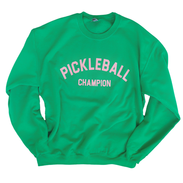 Irish Green Preppy Pickleball Champion Sweatshirt