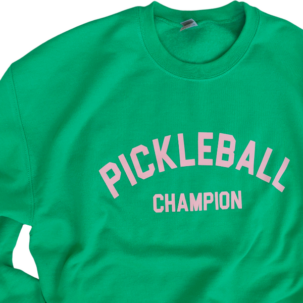 Irish Green Preppy Pickleball Champion Sweatshirt