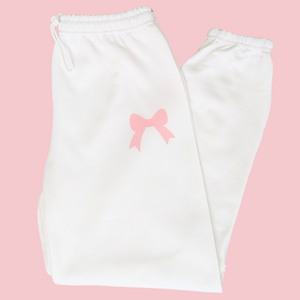 pink bow sweatpants