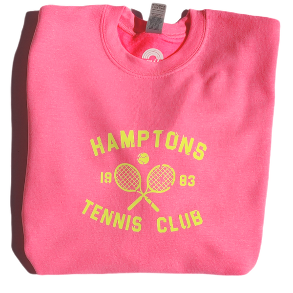 Hamptons Tennis Club Crewneck Sweatshirt.