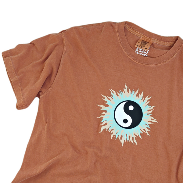 Yin Yang Ring of Fire Graphic T-Shirt.