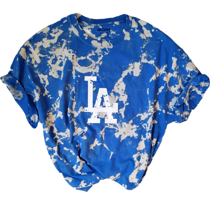 LA Dodgers Bleached Distressed T-Shirt