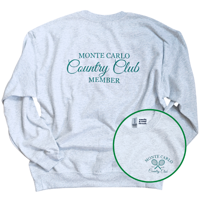 Sweat-shirt Monte Carlo - Crewneck - Marque Vicinity - Fabriqué Aux USA - Neuf Avec étiquettes (Gildan)