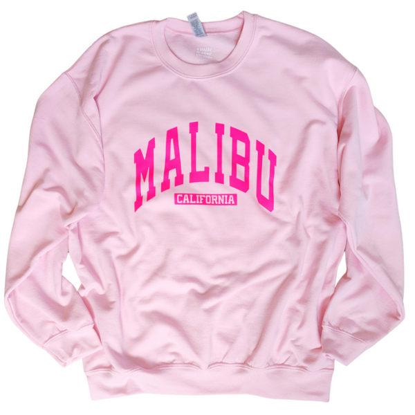 Malibu Pink Crewneck Sweatshirt